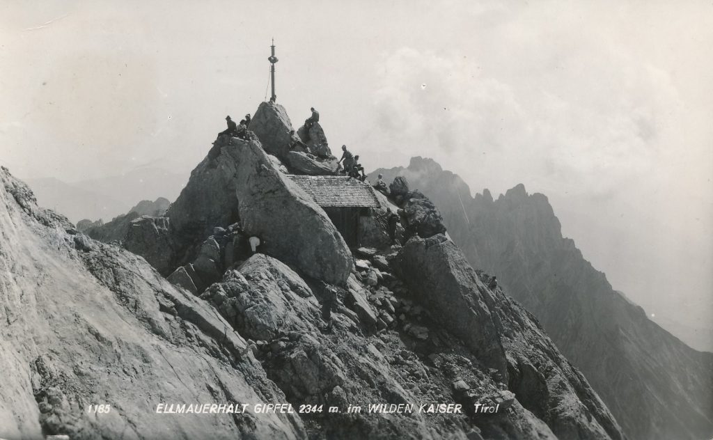 1960 Ellmauer Halt_Babenstuber Hütte_Altes Gipfelkreuz