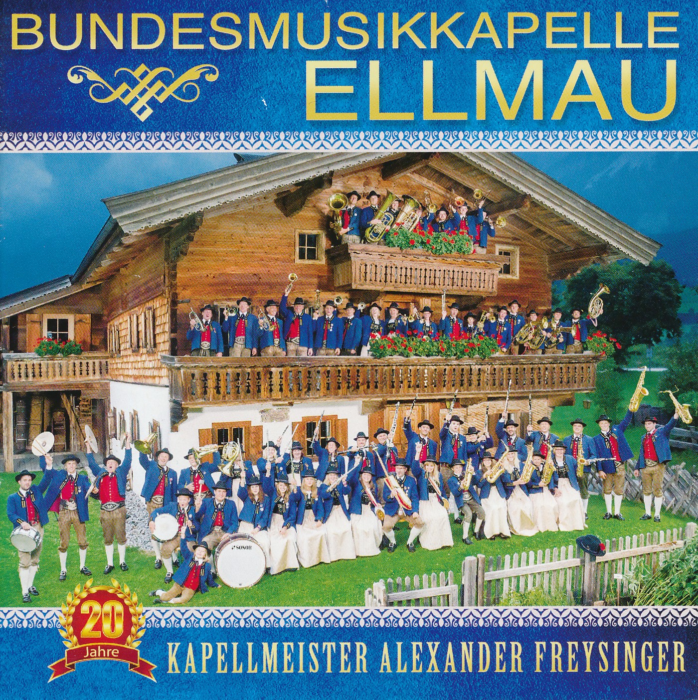 CD Cover_BMK Ellmau_20 Jahre Kapellmeister Alexander Freysinger