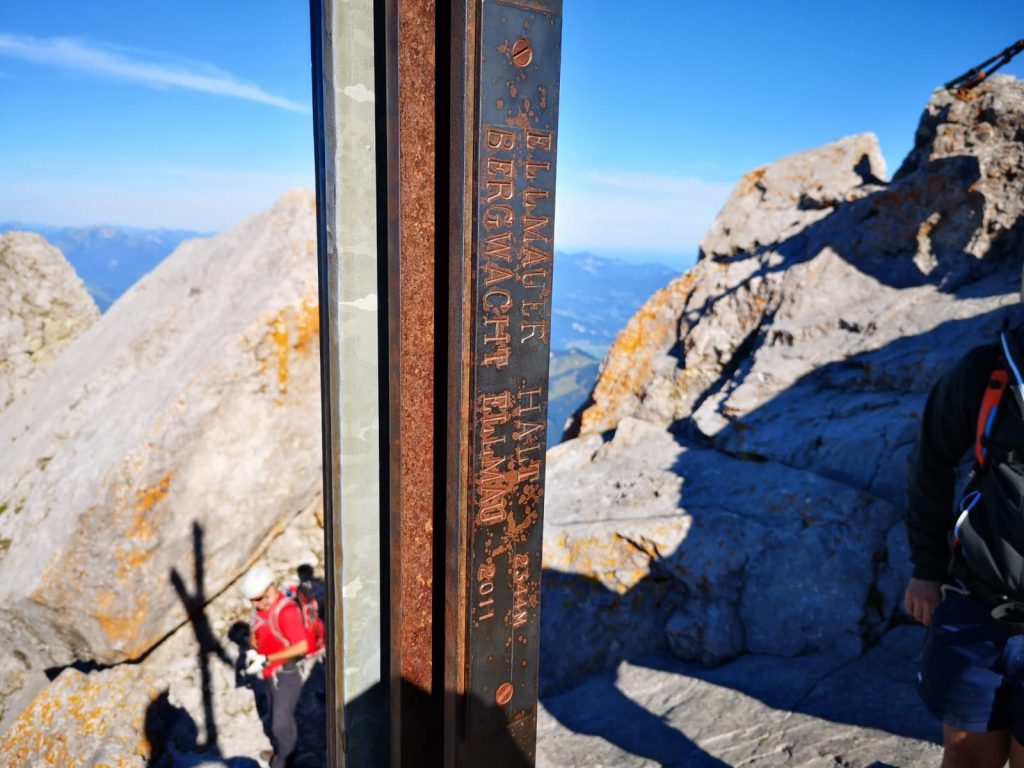 Gipfelkreuz Ellmauer Halt_Inschrift